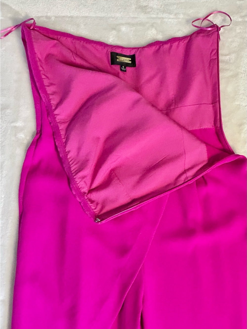 Alexia Admor Woman’s fuscia strapless jumpsuit size 8 - Picture 4 of 13